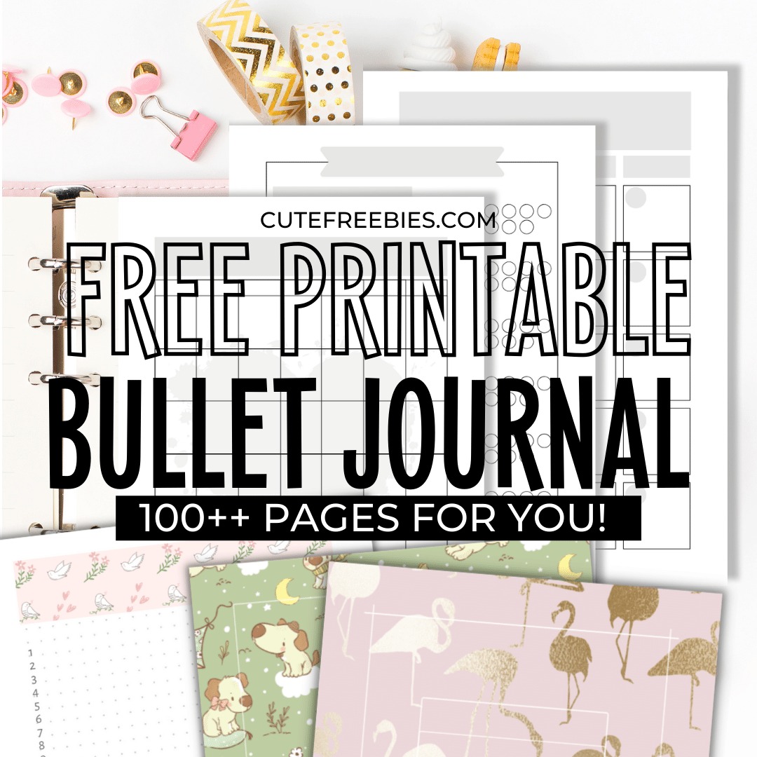 Free Bullet Journal Printable Templates - Cute Freebies For You